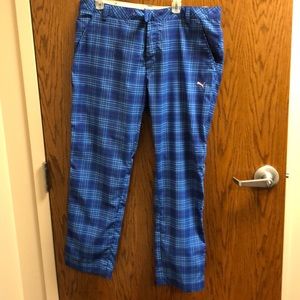 Puma Golf “American Colors” plaid golf pants 38x32